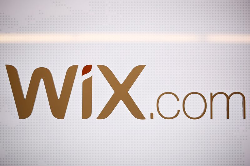 FILE PHOTO: The logo of website-designer firm Wix.com is seen
