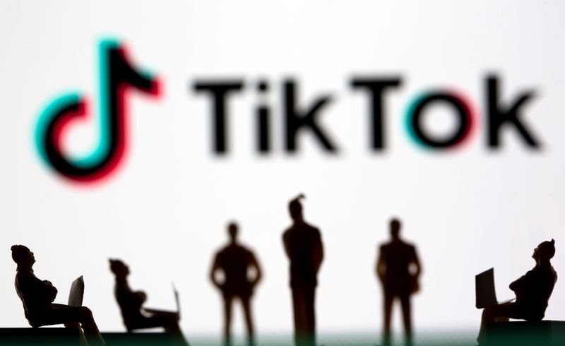 FILE PHOTO: Illustration picture of TikTok logo