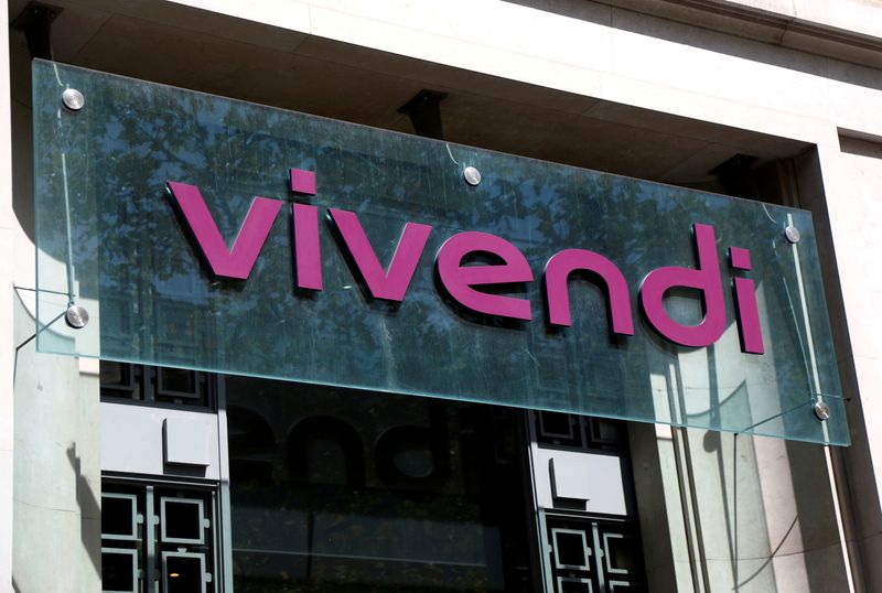 FILE PHOTO: French media giant Vivendi’s logo in Paris