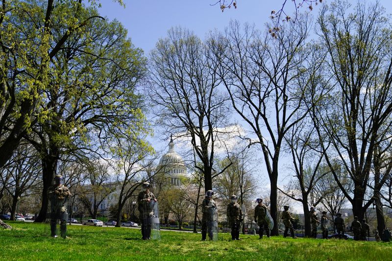FILE PHOTO: U.S. Capitol and congressional office buildings locked down