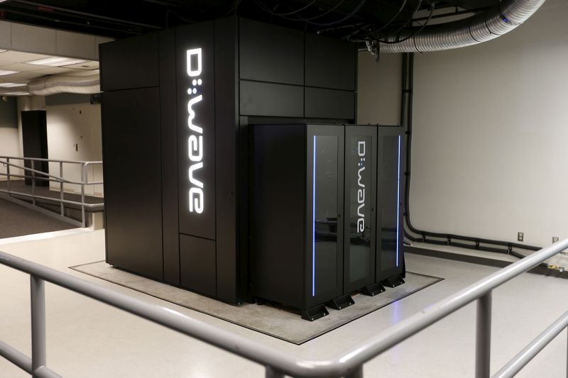 FILE PHOTO: A D-Wave 2X Quantum Computer pictured during a