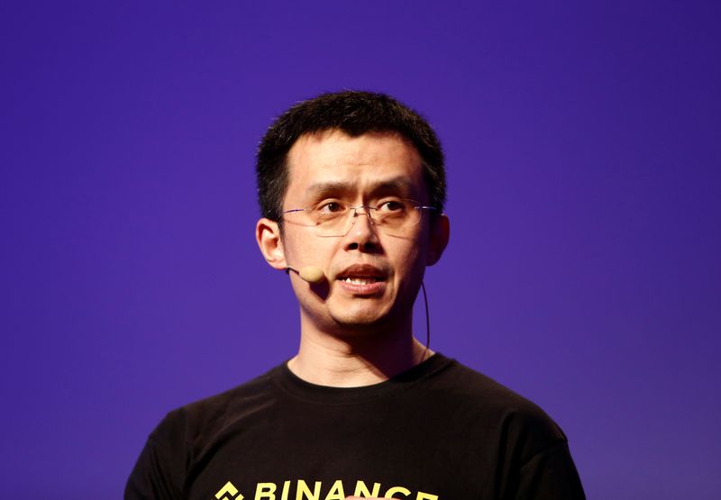 Changpeng Zhao, CEO of Binance, speaks at the Delta Summit,