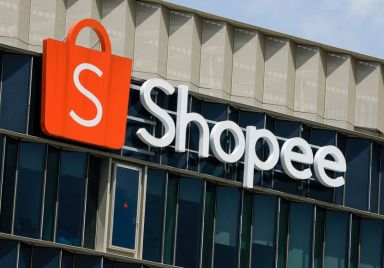FILE PHOTO: A signage of Shopee, the e-commerce arm of