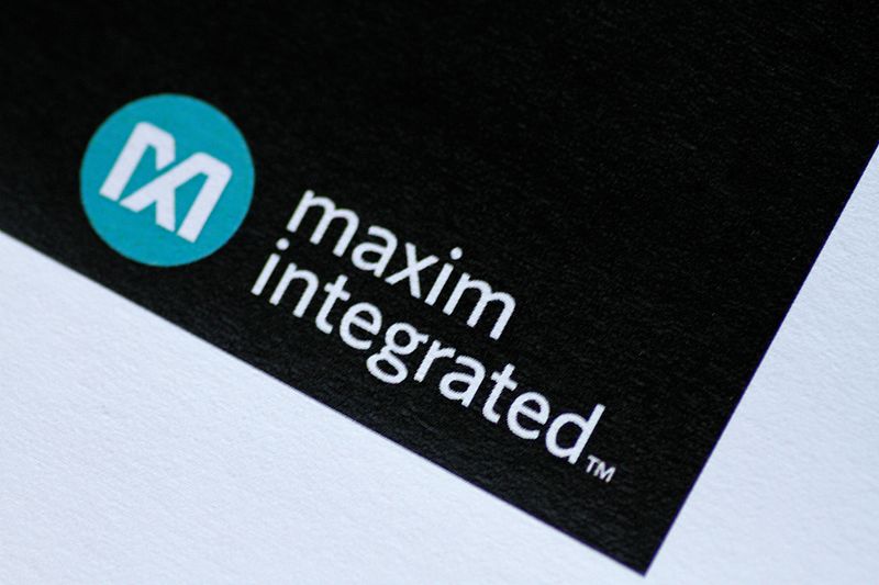 FILE PHOTO: Illustration photo of the Maxim Integrated logo