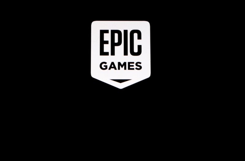 FILE PHOTO: The Epic Games logo, maker of the popular