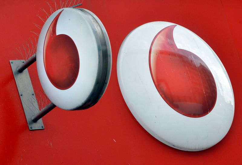 FILE PHOTO: Vodafone branding is seen outside a retail store