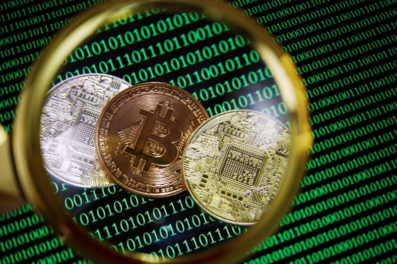 Picture illustration of crytocurrencies