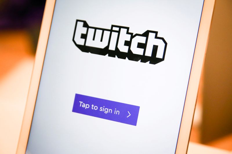 FILE PHOTO: A twitch sign-in screen is seen at the