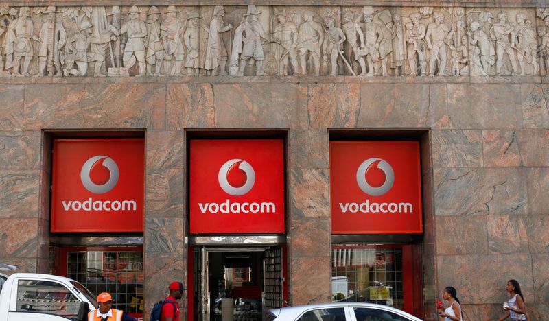A branch  South African mobile communications provider Vodacom in