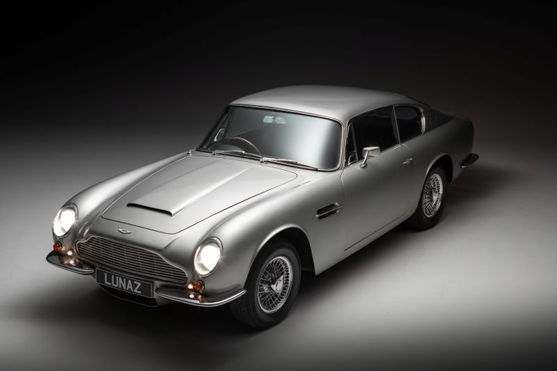 An Aston Martin DB6 is pictured in this handout picture