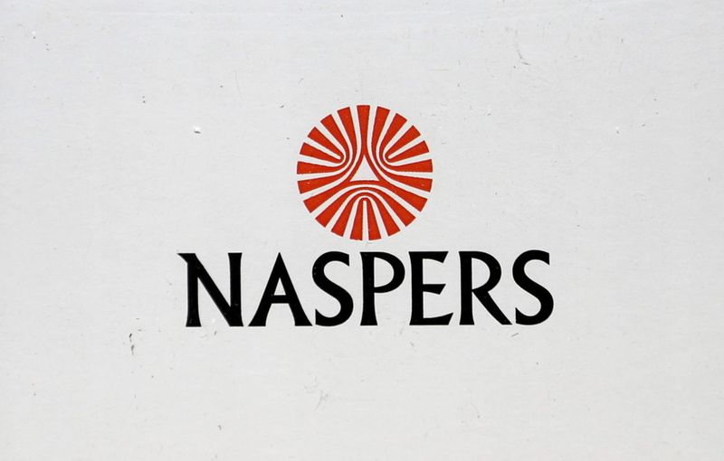 FILE PHOTO: Naspers logo is seen in Johannesburg