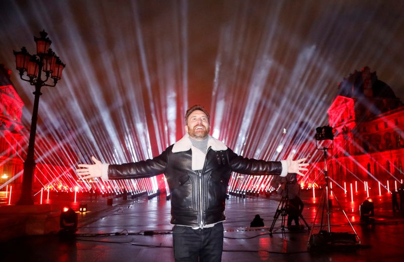 French DJ David Guetta throws a charity concert in Paris