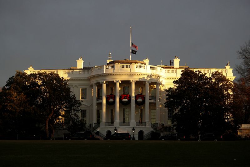 The White House at sunrise, in Washington