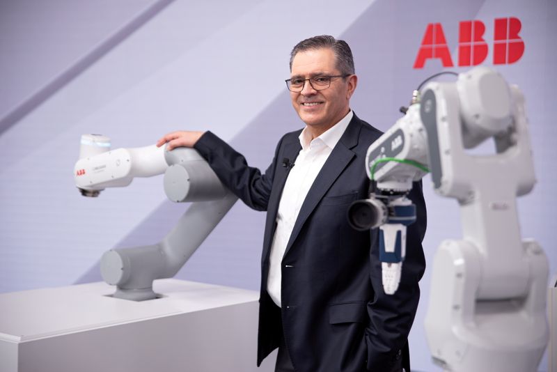 FILE PHOTO: Head of ABB Robotics and Discrete Automation business