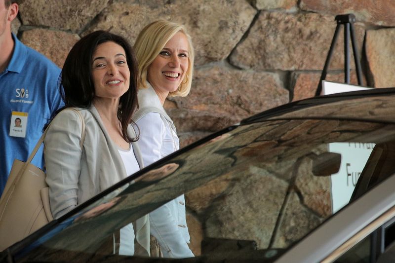 Sheryl Sandberg, COO of Facebook, and Marne Levine, COO of