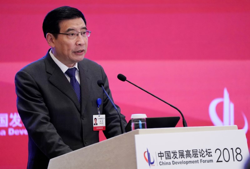 China’s Minister of Industry and Information Technology Miao Wei speaks