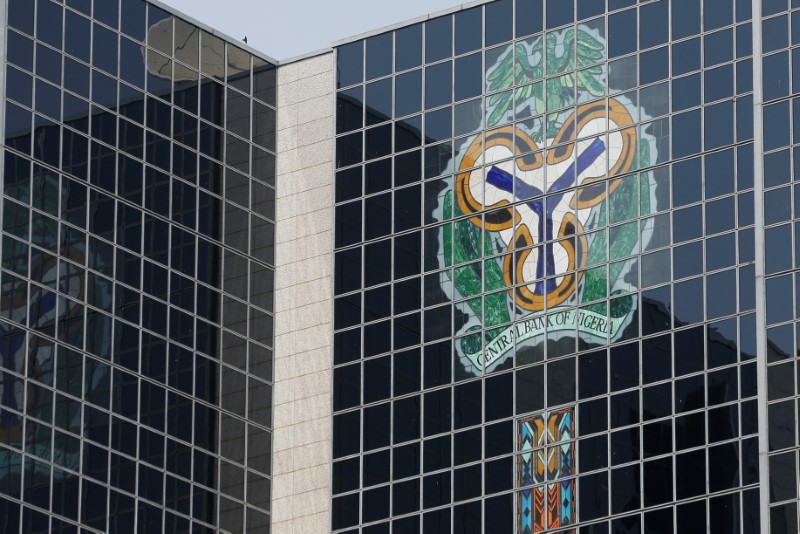 FILE PHOTO: The Central Bank of Nigeria’s logo is seen