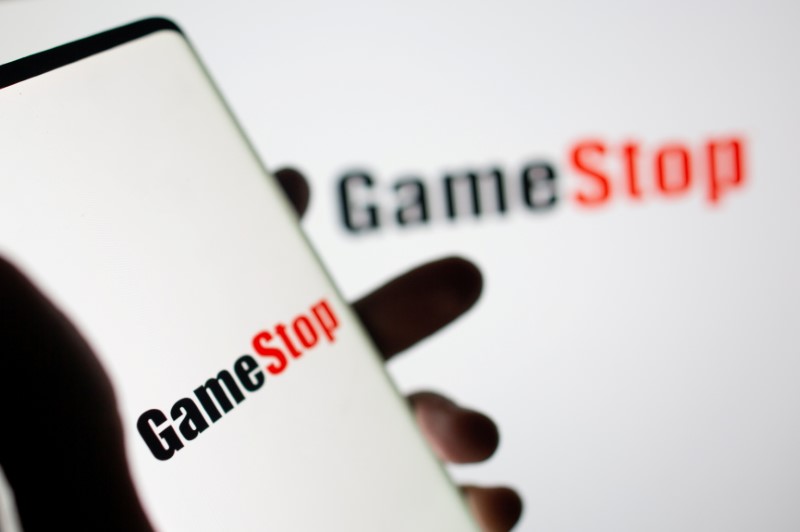 FILE PHOTO: GameStop logo is seen in this illustration