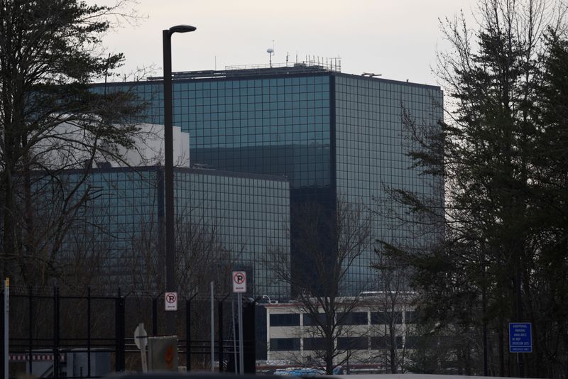 The National Security Agency (NSA) headquarters is seen in Fort