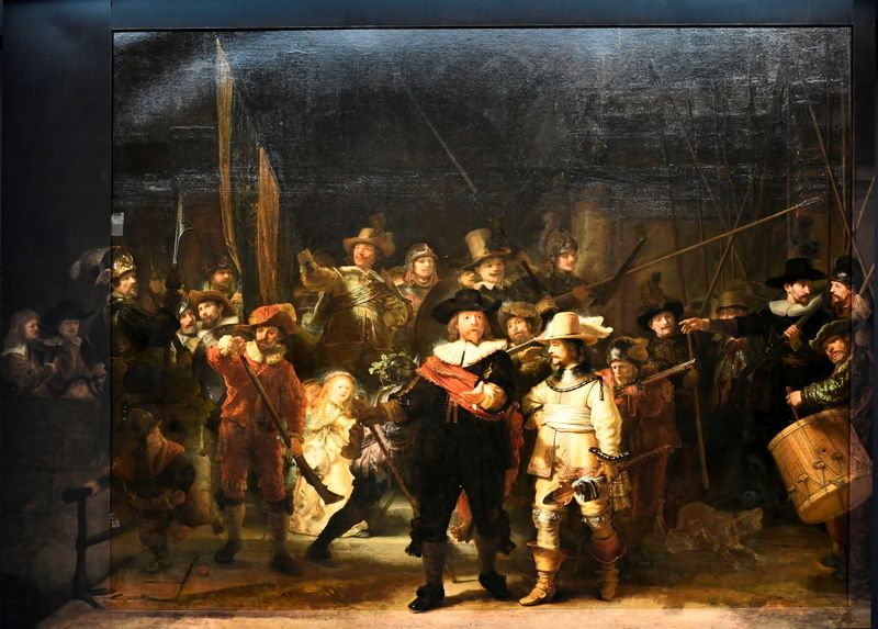 Rembrandt’s famed Night Watch is seen back on display for