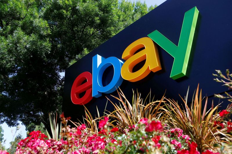 FILE PHOTO: An eBay sign at an office building in