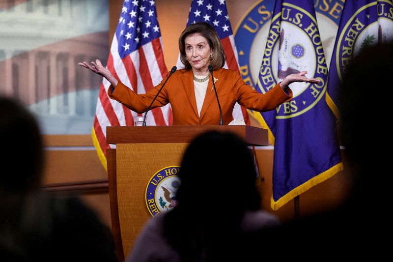 U.S. House Speaker Pelosi holds her weekly news conference on