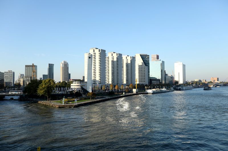 FILE PHOTO: Cityscape is seen in Rotterdam