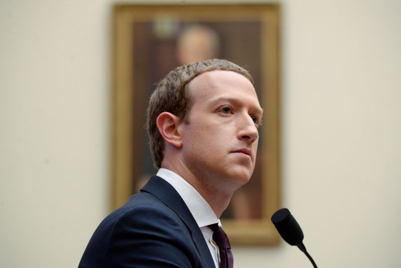 Facebook Chairman and CEO Zuckerberg testifies at a House Financial