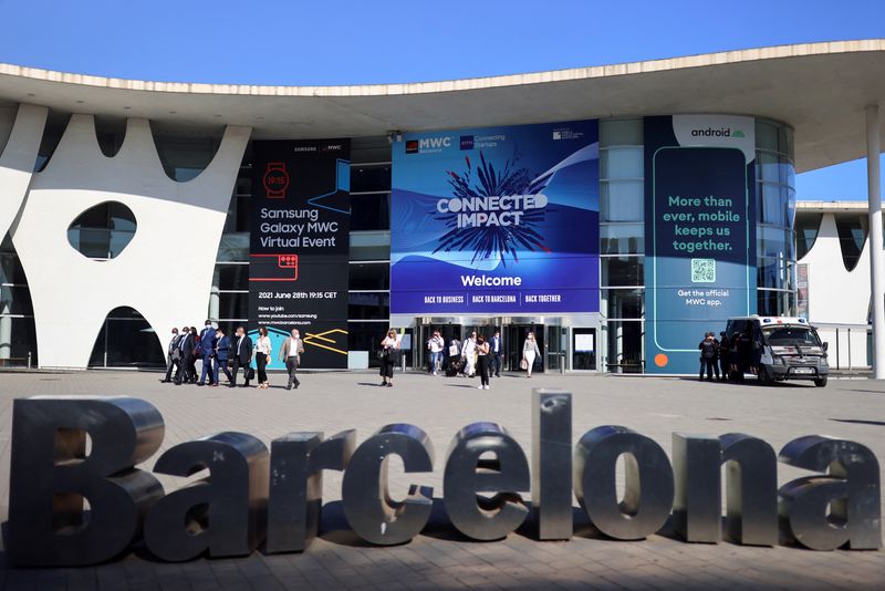 FILE PHOTO: Mobile World Congress (MWC) in Barcelona
