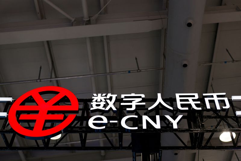 FILE PHOTO: China’s digital yuan, or e-CNY, in Beijing