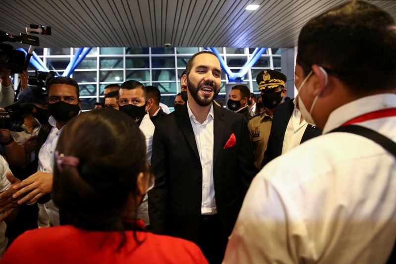 El Salvador President Nayib Bukele inaugurates the expansion of the