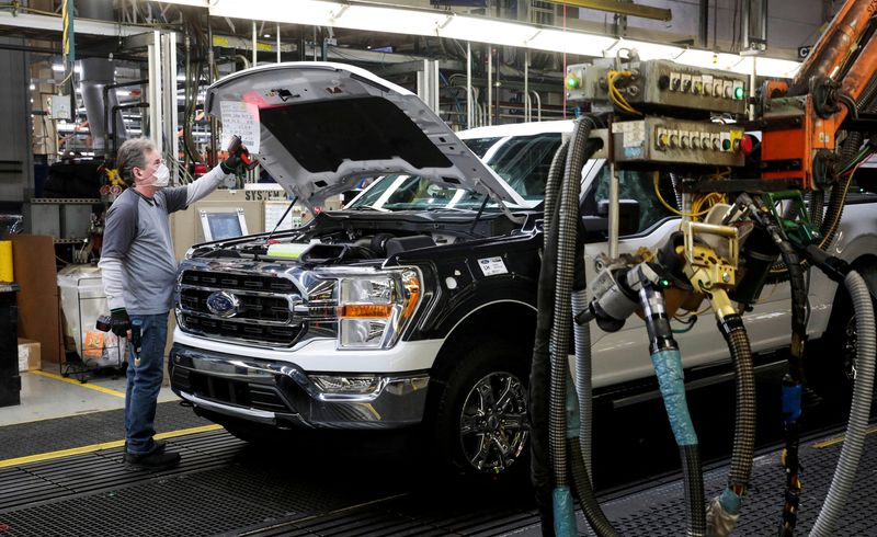 FILE PHOTO: Ford produces F-series pickup in Dearborn