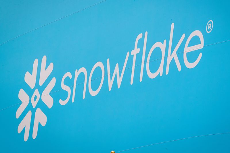 The company logo for Snowflake Inc. is displayed on a