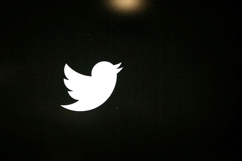 FILE PHOTO: The Twitter logo is seen at the company’s