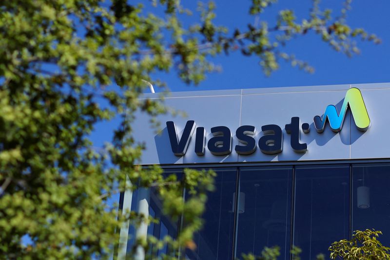 Viasat offices are shown at the company’s headquarters in Carlsbad,