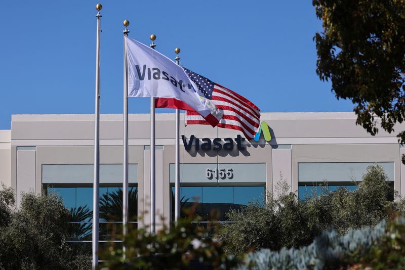 Viasat offices are shown at the company’s headquarters in Carlsbad,