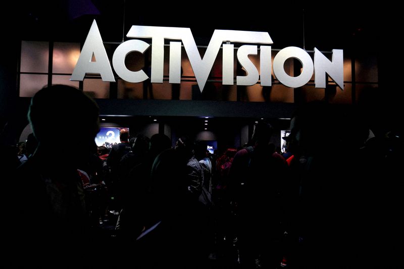 FILE PHOTO: FILE PHOTO: The Activision booth is shown at
