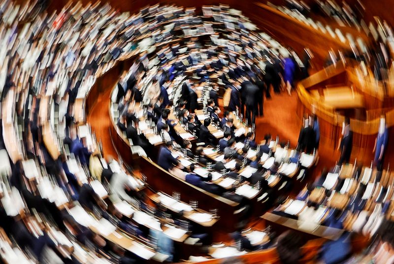 A view shows a parliamentary session at the Lower House