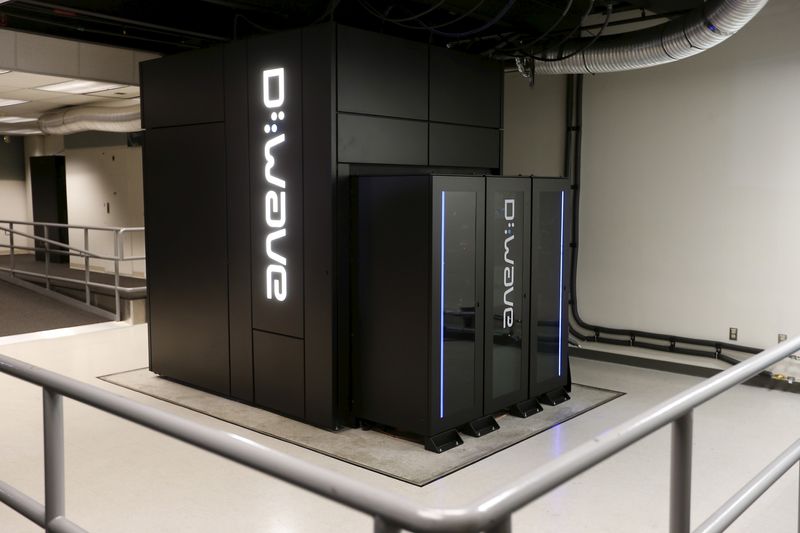 A D-Wave 2X Quantum Computer pictured during a media tour