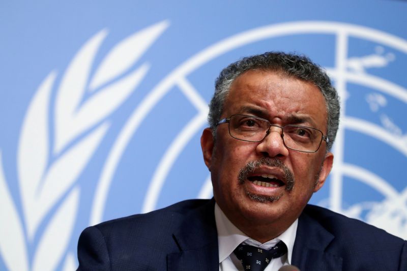 FILE PHOTO: Director-General of the World Health Organization (WHO) Tedros