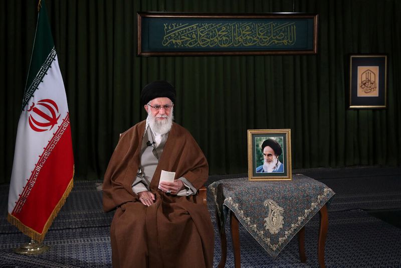 FILE PHOTO:  Iran’s Supreme Leader Ayatollah Ali Khamenei delivers