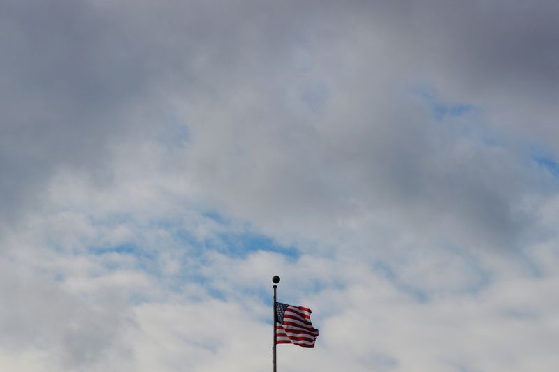FILE PHOTO:  A U.S. flag flies over MIT in