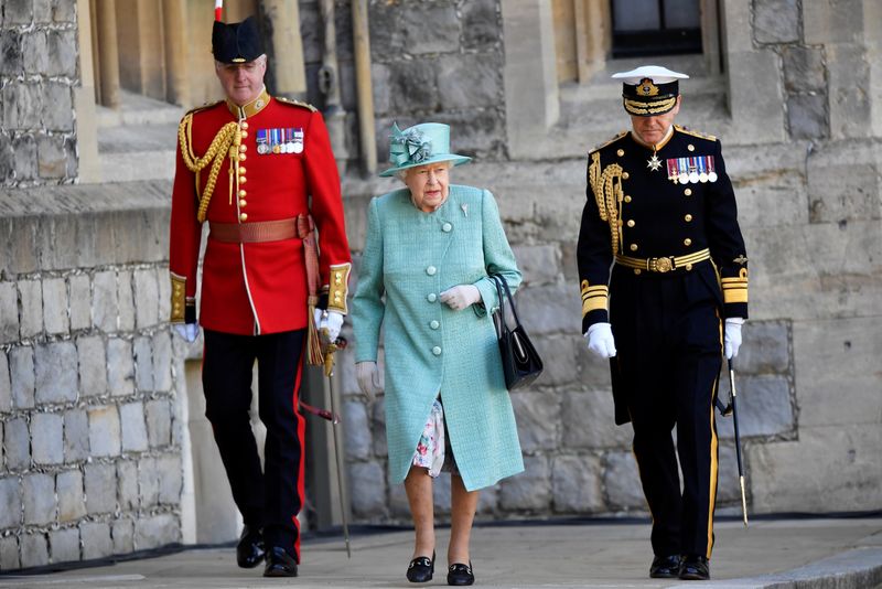 Britain’s Queen Elizabeth marks her official birthday in Windsor