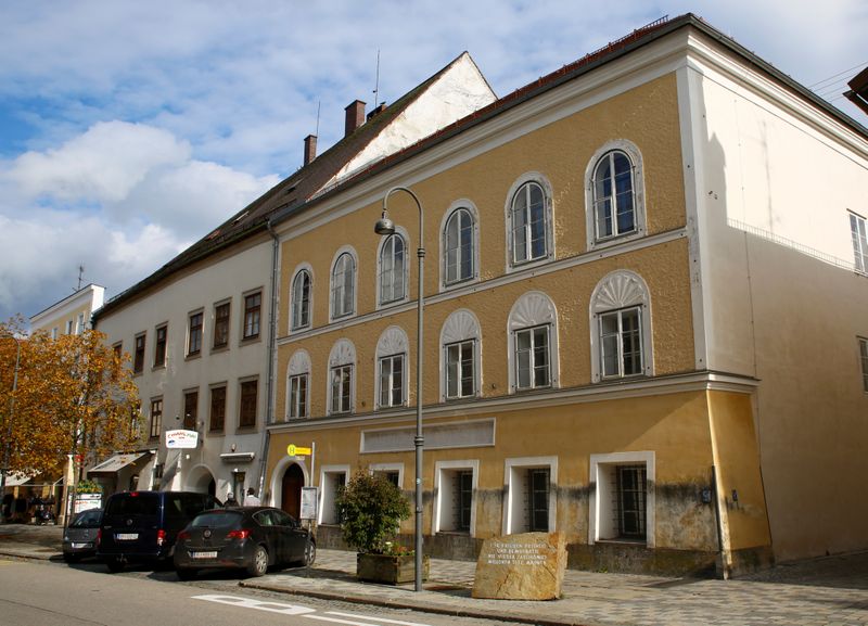 The house in which Adolf Hitler was born is seen