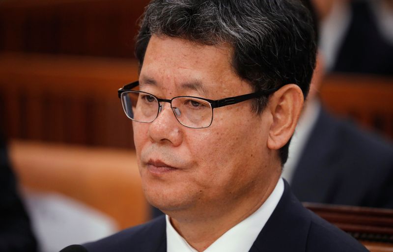 Kim Yeon-chul, a nominee for South Korean Unification MInister, attends