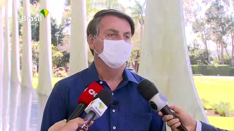 Brazil’s President Jair Bolsonaro confirms positive coronavirus diagnosis, in Brasilia