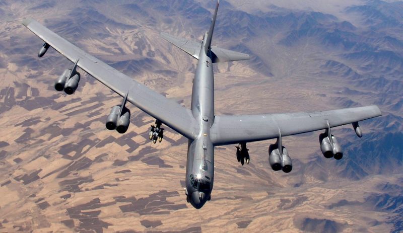 A B-52 Stratofortress, flown by Capt. Will Byers and Maj.
