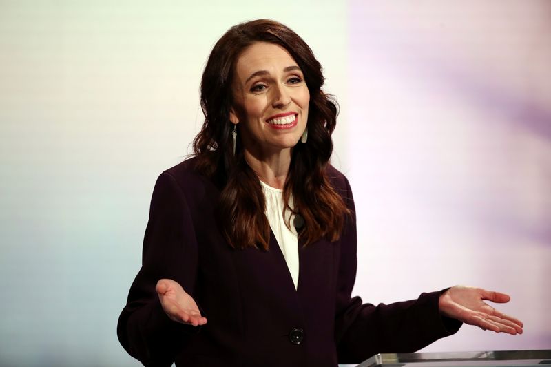 New Zealand Prime Minister Ardern participates in a debate in