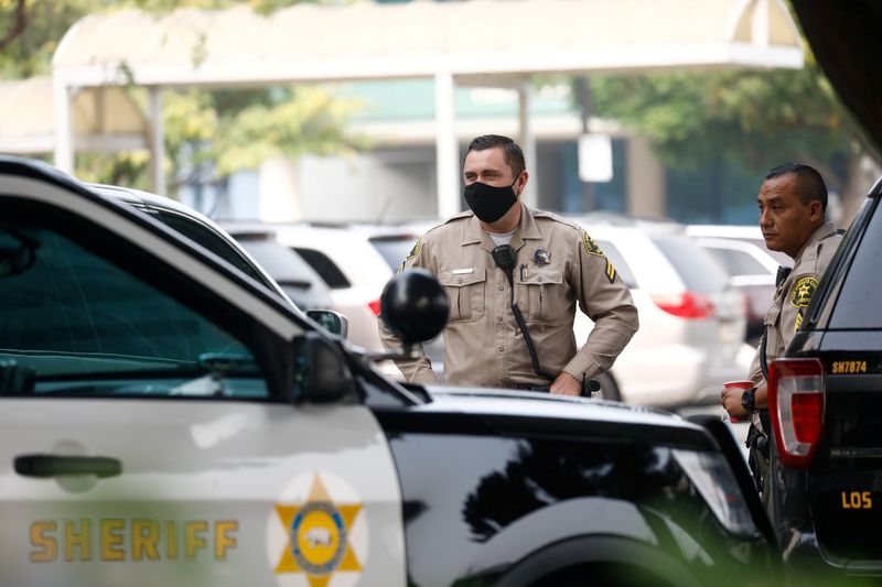 FILE PHOTO: Ambush shooting of two deputies in Compton