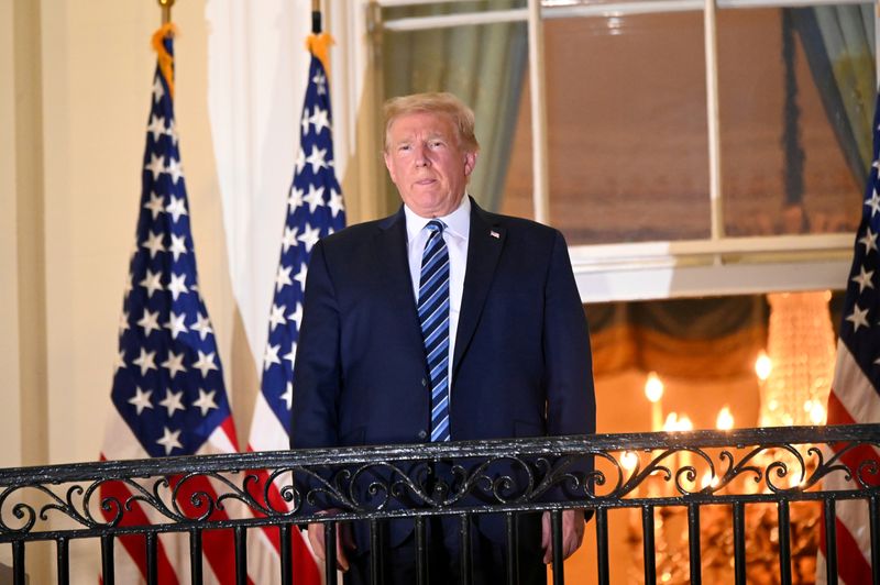 FILE PHOTO: U.S. President Donald Trump returns to the White